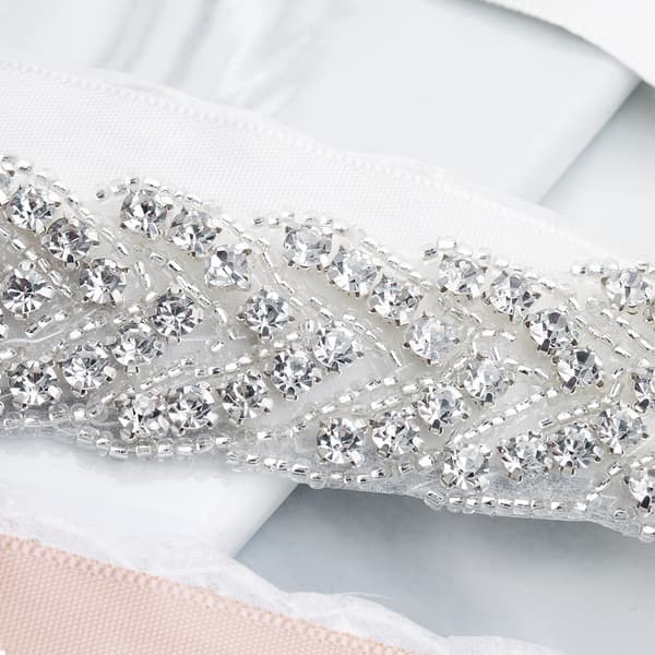 Brudebånd Bryllup Krystal Rhinestone Bælte Brudepigekjole