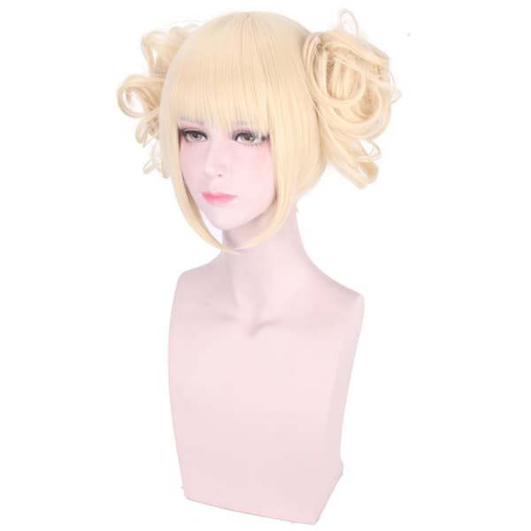 Mjölkblond cosplayperuk, festblond peruk, perukset, damperuk