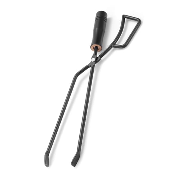 Ildtang med isolert trehåndtak for camping og ved