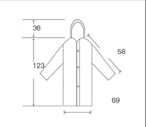 Rain Poncho, 2 Pieces Waterproof Ponchos, Reusable Ponchos EVA Material