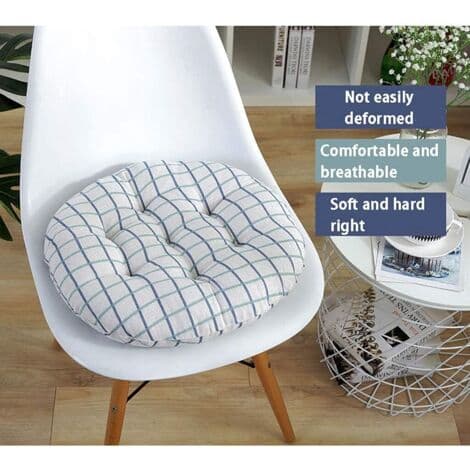 (Lakan) Sett med 4 stolputer, sitteputer, puter til uteplass, 40x40cm, hjem, bil, sofa, kontor, tatamidekorasjon