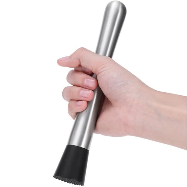 Høykvalitets Cocktail Muddler i Rustfritt Stål, Mojito Masher i Rustfritt Stål for Bartending, DIY Barverktøy med Ergonomisk Håndtak