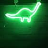 Grønt LED Neonlys Dinosaurformet Dekorasjonslysskilt, Veggdekorasjon