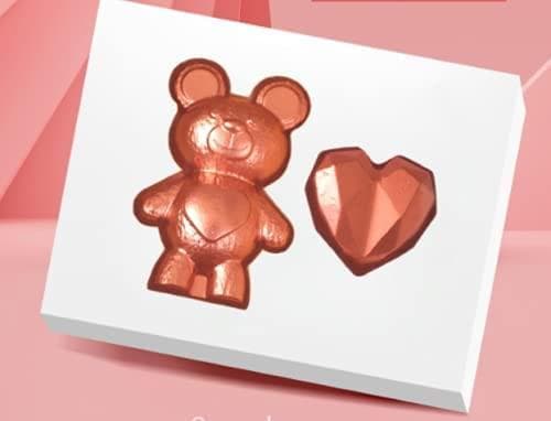 Pralineform Bamse Chokoladeform - BWB 9934 - Special 3-delt form Transparent transparent