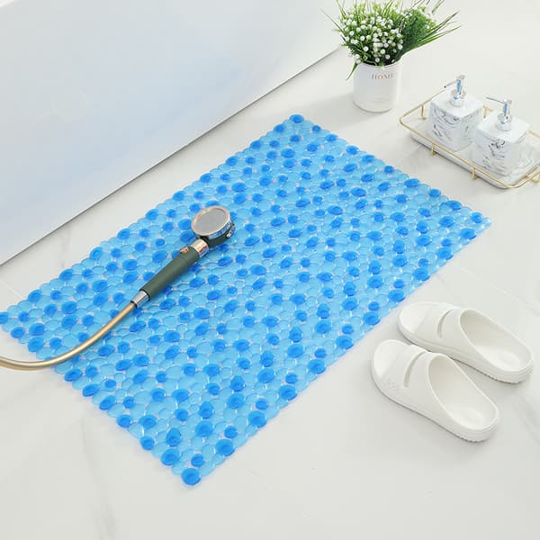 Sklisikker badekarmatte 88cm * 40cm rektangulær PVC sklisikker badematte