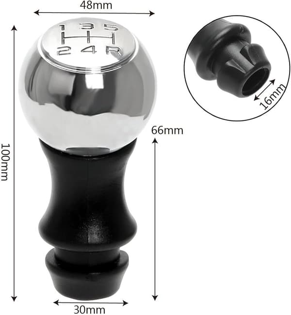 5-trins manuel gearknop til bil 206 207 3008 osv./ C2 C3 C4