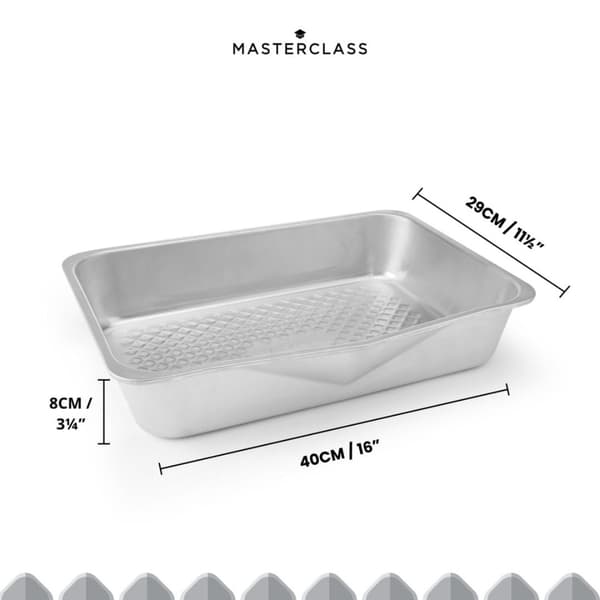MasterClass Resirkulert Aluminium Bakeform med Hellekant - 40x29 cm 0.63