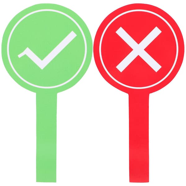 4 Voting Paddles, Teacher Assessment Board, Portable Voting Board, Response Paddles, Reusable Game Paddles