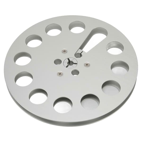 1/4 7-inch Empty Spool 11 Holes Universal Open Spool Audio Tape Empty Spool Aluminum Spool Tape Spool for NAB