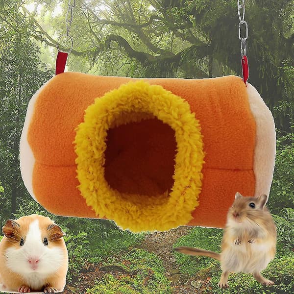 Lille kæledyrshængekøje Varmt hus Seng Bur Tilbehør til marsvin hamster