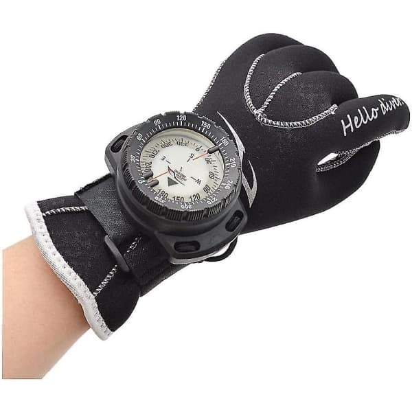 Wrist Luminous Diving Compass Waterproof Underwater Navigation Compass with Vision Bungee Dark Night Durable Daily Necessities