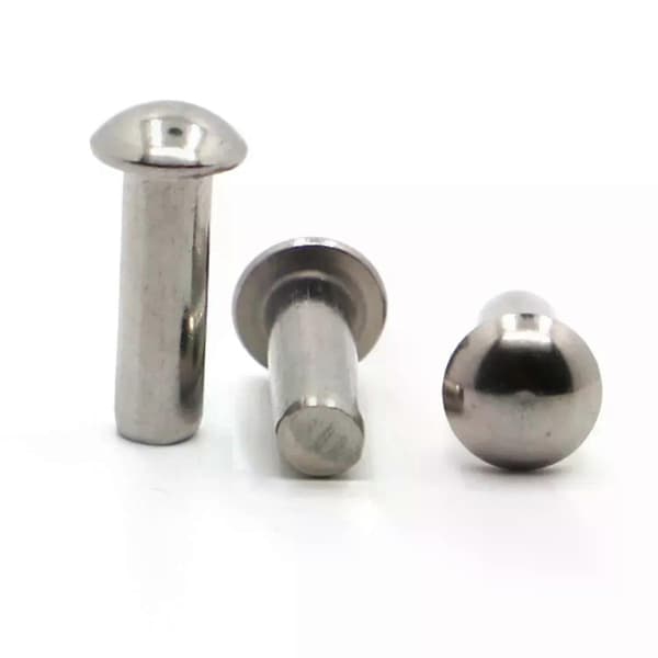[LD]10-50st 304 Rustfrit Stål Solid Rundhovednitte M08 M1 M12 M14 M16 M2 M25 M3 M4 M5 M6 Legering Selvgængende Nitte GB867