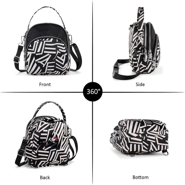 Kvinders Mini Håndtaske Skuldertaske Nylon Håndtaske Aften Bryllup D