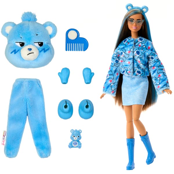 Barbie Cutie Reveal Care Bears Blå Multifärg
