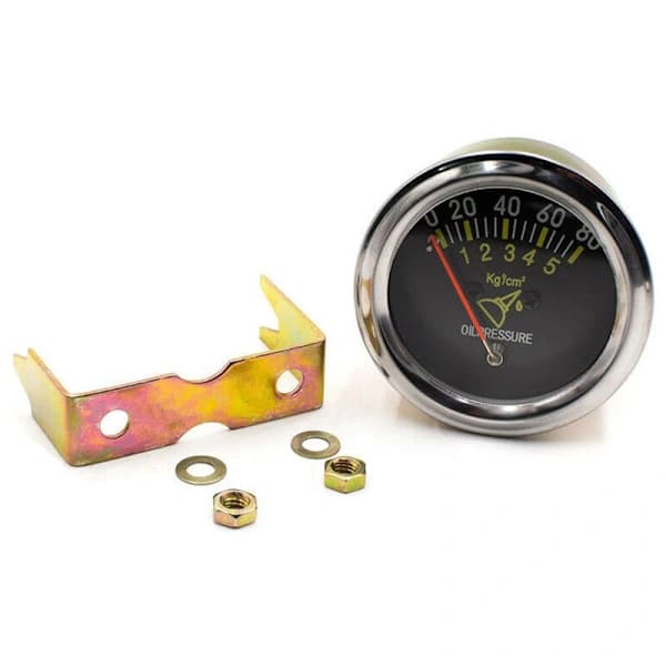 Universal mekanisk biloljetryksmåler 2 tommer 52 mm 0-80 Psi Ny