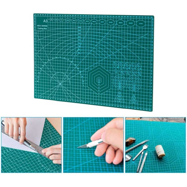 A3 Self-Healing Cutting Mats - Double-Sided Non-Slip Surface - Self-Healing Quality - Cutting Mat for Crafts, Fabric, Quilting, Sewing, Scrapbooking