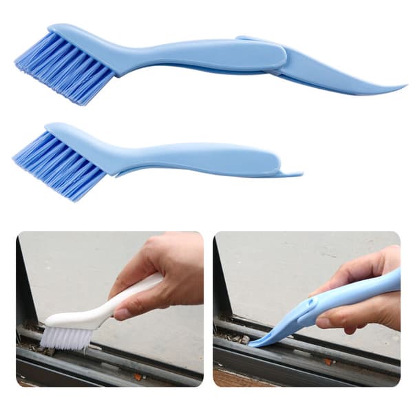 Multifunctional Groove Cleaning Brush Window Slot Gap Tool Kitchen Bathroom Cleaning Accessories 1pc