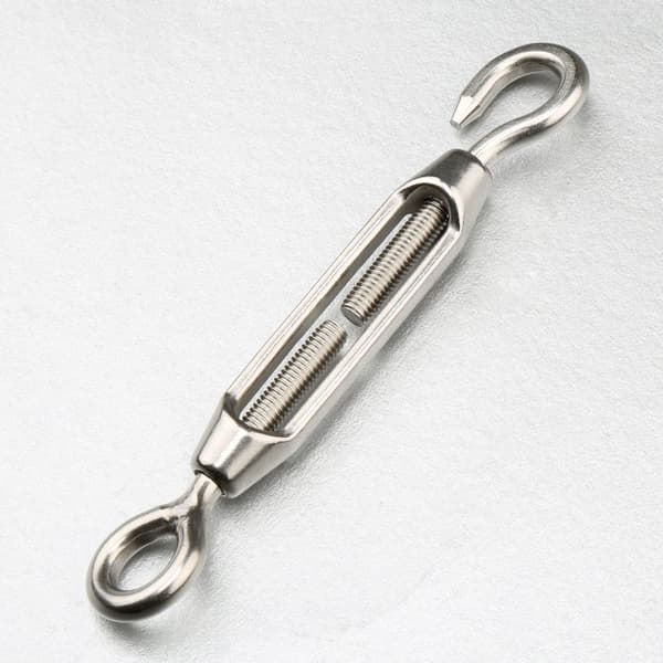 Wire Rope Strammer M4 i rustfrit stål med krog og øje, rebkabelspændingssæt til tunge belastninger - Wire Rope Strammer