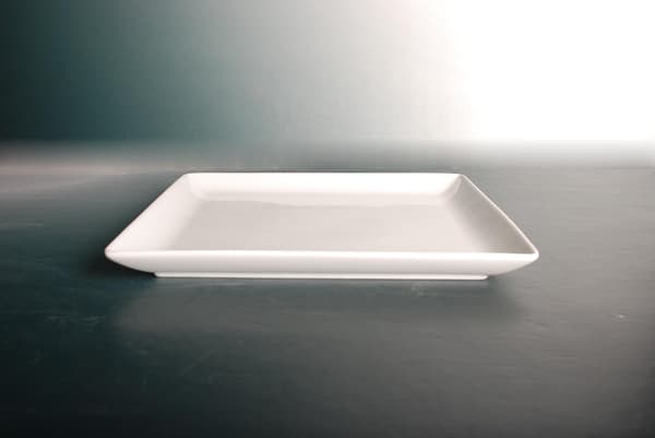 Firkantet Porcelænstallerken - Elegant - 6-pak Vit 5784