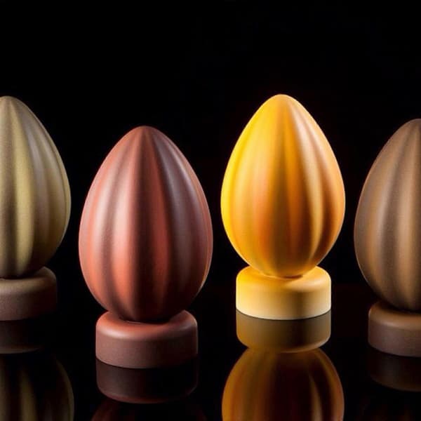 Bakeform påsketema Kake Sjokoladetilbehør Egg Silikonformer Fleksible