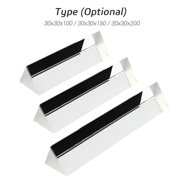 30 mm Equilateral Prism Optical Glass Triangular Prism Triple Prism for Rainbow DIY Photography Teaching Props