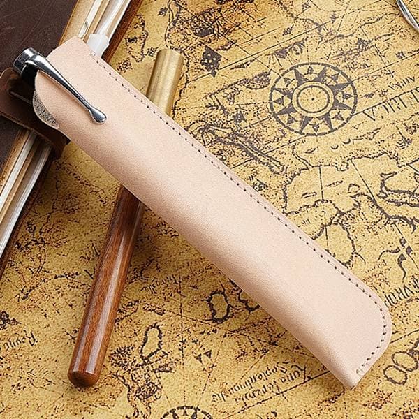 Retro etui Pennal i skinn 7 7 7 7 7 7 7