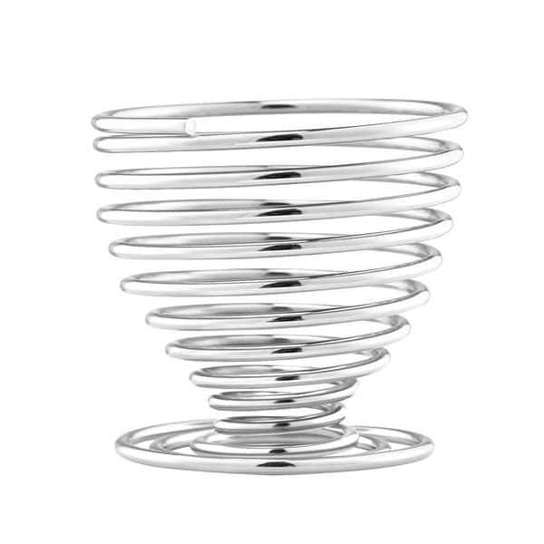 Eggkopp i stål, holder for kokte egg, oppbevaring for svampblender, holder for sminkesvamp