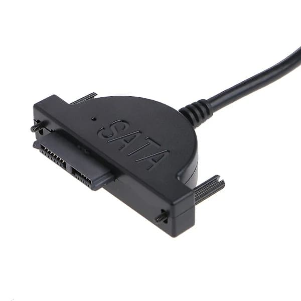 [PL】Ekstern USB til SATA 13-bens (7+6) bærbar DVD CD-ROM optisk drevadapterkabel