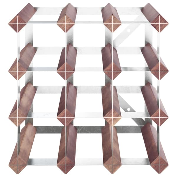 vidaXL Viiniteline 12 pullolle ruskea täysi mänty Brun brown