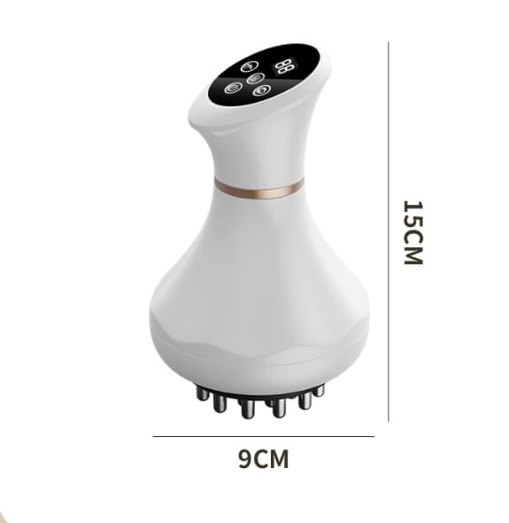 Elektrisk Meridianmassager: Vibration, Rødt Lysterapi, Varmeterapi, Gua Sha og Cuppingmassager til Lindring af Skuldre og Nakke