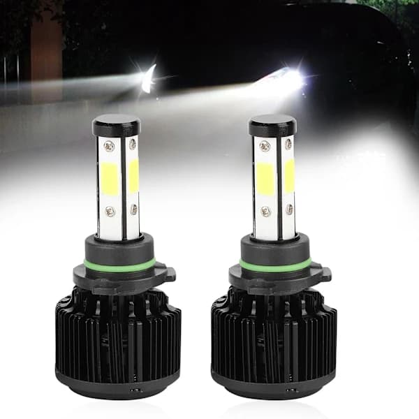 High-Performance Car Lighting, 300% Brighter Than Halogen, White Light, Small Diameter, Fast Heat Dissipation, Quiet High-Speed Fan