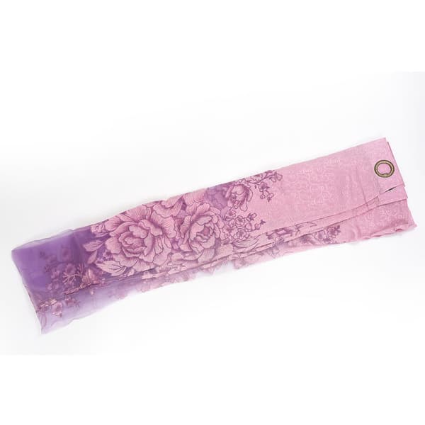 Läpinäkyvä kaihdin pioni ontto verho (violetti)