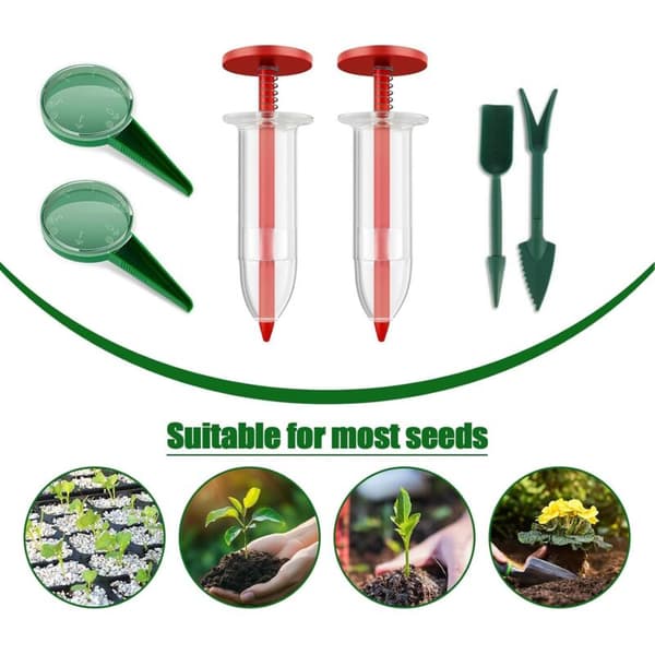 Mini Seeder 6 Pcs Manual Seed Dispenser for Small Seeds Planting Vegetables Flowers Garden Tools