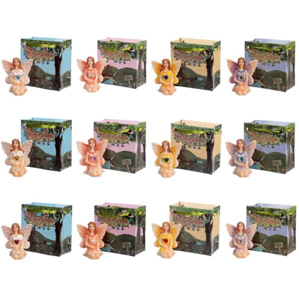 Fairy with birthstone in gift bag - May