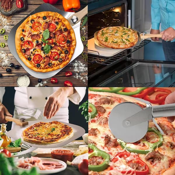 Pizzaspade 30 cm, Pizzaspade med stor aluminiumoverflate, mer stabil, profesjonell sammenleggbar pizzaspade