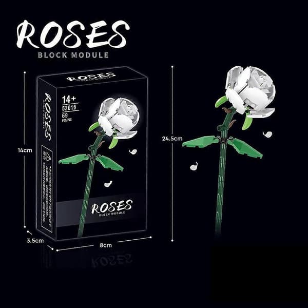 Rosblomma byggeklods blomst samling udødelig blomst