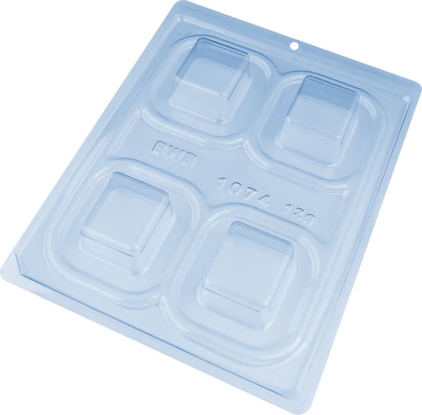 Pralinform Fyrkant Chokladform - BWB 1074 - Special 3-delsform Transparent transparent