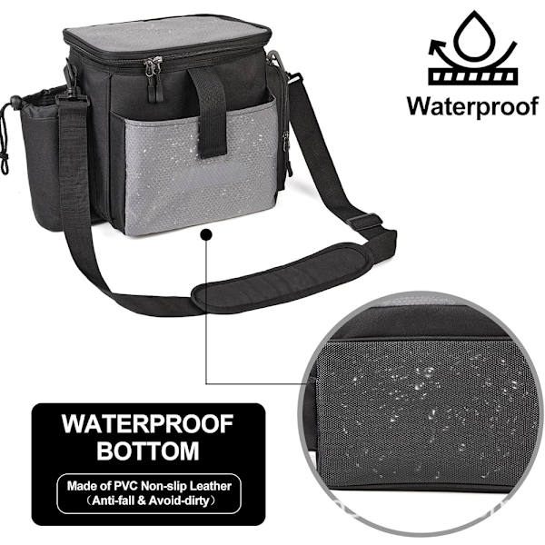 Disc Golf Taske til 13+ Discs, Vandflaskeholder