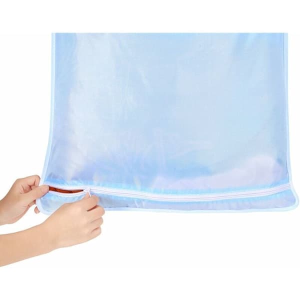 2-pack hängande tvättkorg med organizer, mörkgrå, för sovrum eller badrum