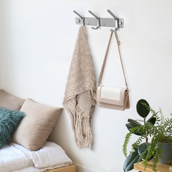 Coat Hooks Wall Mounted Coat Rack (2-pack) - Heavy Duty Wall Hooks - Stainless Steel Coat Hanger Wall Mounted Coat Hooks
