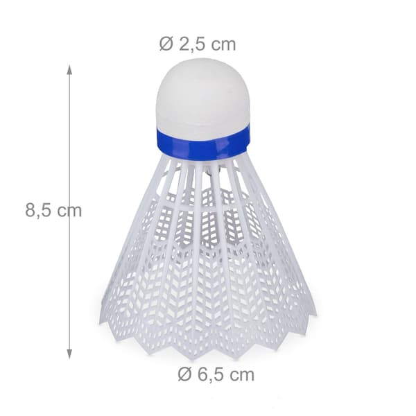 Sæt med 8 farverige badmintonbolde med LED-lys, lyse