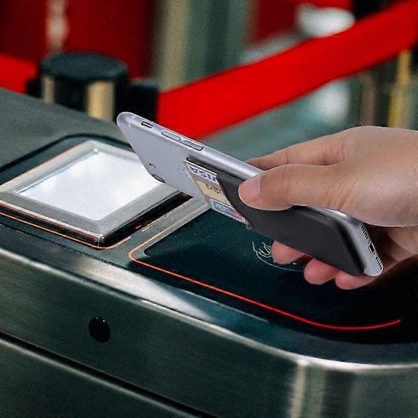 2 kpl Universal Mobiililompakko/korttikotelo - Itsekiinnittyvä musta