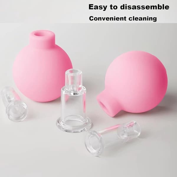 Cupping sæt - Ansigts cupping - Ansigts cupping sæt - Cupping sæt Massage - Anti Cellulite behandling - Premium kvalitet - 4 DELE_yu