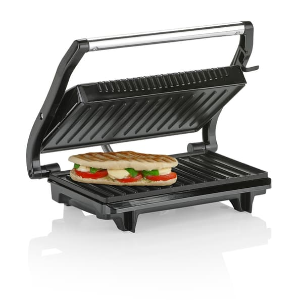 Kontaktgrill 2 grillplader Svart, Silver 700
