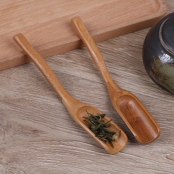 Traditionel bambusske kaffe teske træske spiseredskab