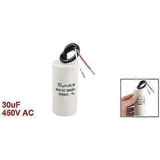 2-leder kabel 30uF 450VAC 50/60Hz CBB60 Motorstart- og driftskondensator