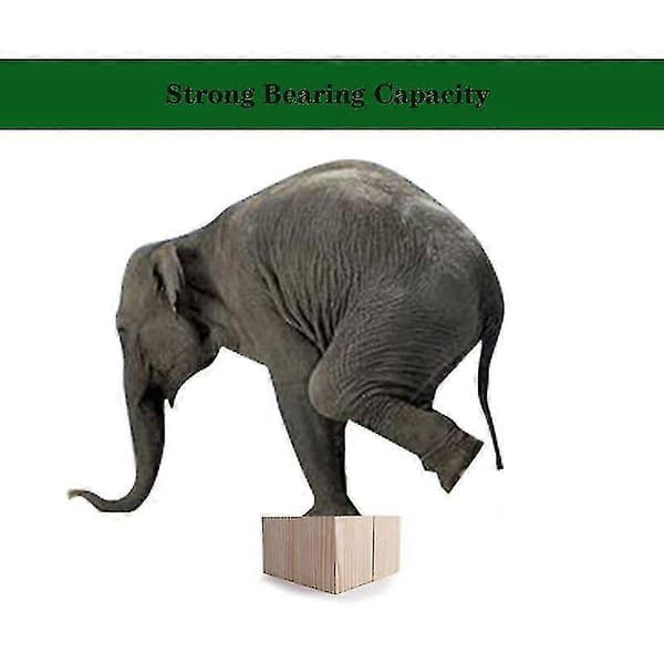 4-pak Træmøbelhævere, 5x5x5cm Senge- og bordløftefødder Benforlænger [JUN]