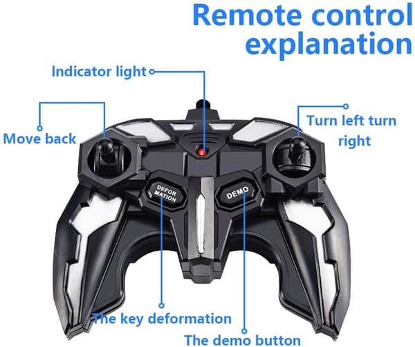 Legetøjsbil 2.4 G Fjernbetjening Transformers Robot
