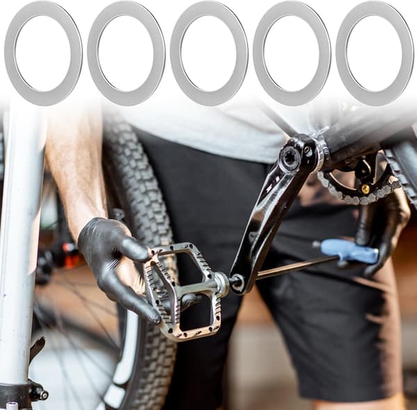 15 st pedalbrickor cykel för tum (silver)