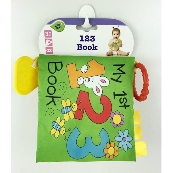 Way2Play Soft Touch Book with Teether & Crinkle Sound